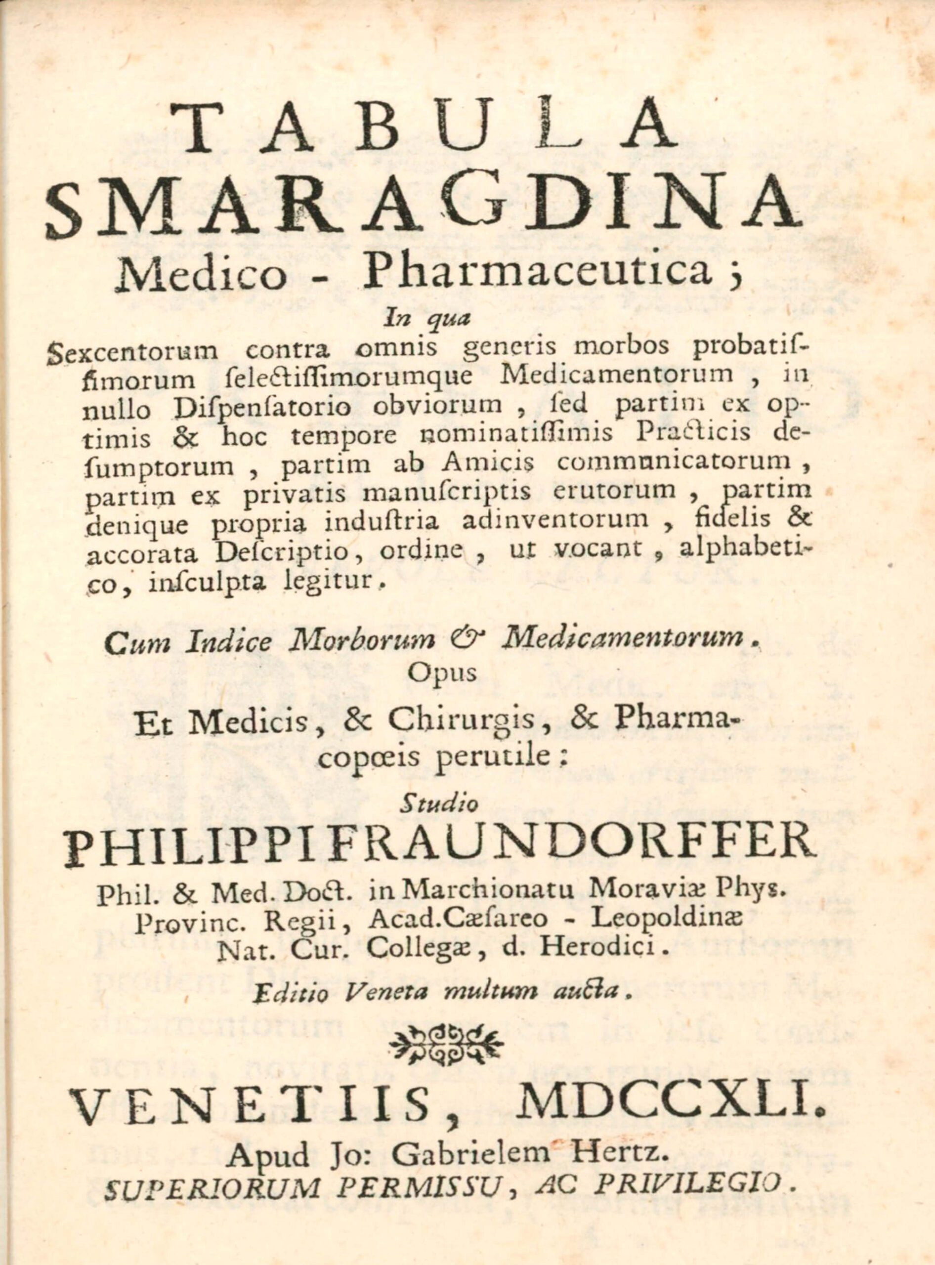 Tabula Smaragdina Medico-Pharmaceutica
