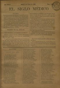 El Siglo Medico 1892